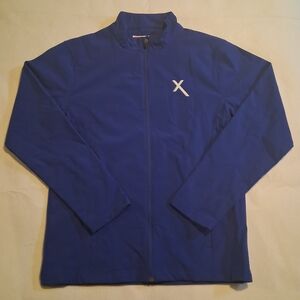 Team 365 Women’s Softshell Full Zip Jacket Blue Athletic Outdoor Size M